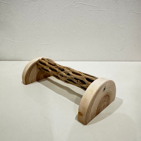 幼鳥・老鳥・介護サポート用　置き型カクタスパーチ① 全長16.5cm/カクタス長さ14cm