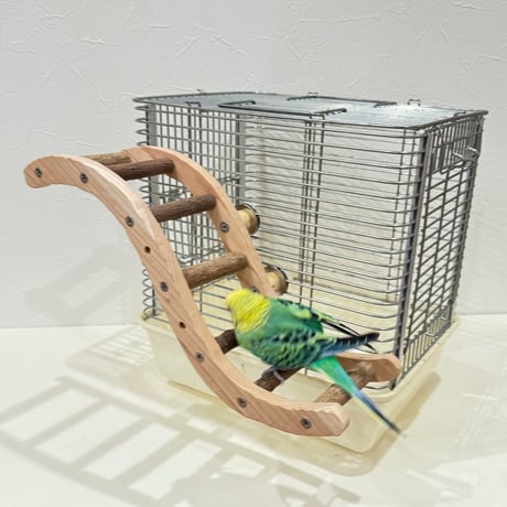 ウェーブラダー ハシゴ 【自然木の止まり木 インコのおもちゃ】