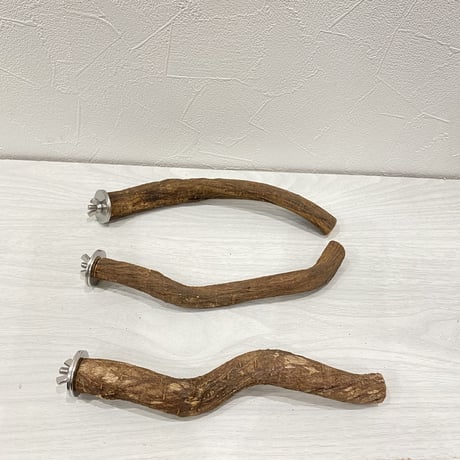 自然木（ツタ）パーチ3本セット⑤ 直径2cm/長さ20cm