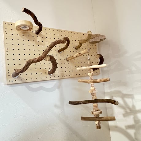 自由にカスタム　壁掛けバードアスレチック【A】