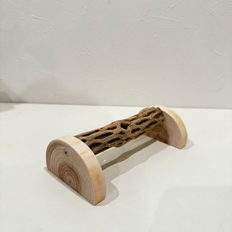 幼鳥・老鳥・介護サポート用　置き型カクタスパーチ① 全長16.5cm/カクタス長さ14cm