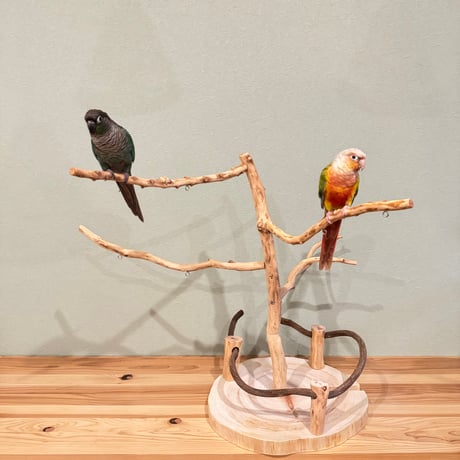 バードパークスタンド・おでんくん別売り【インコのおもちゃ・自然木のとまり木】