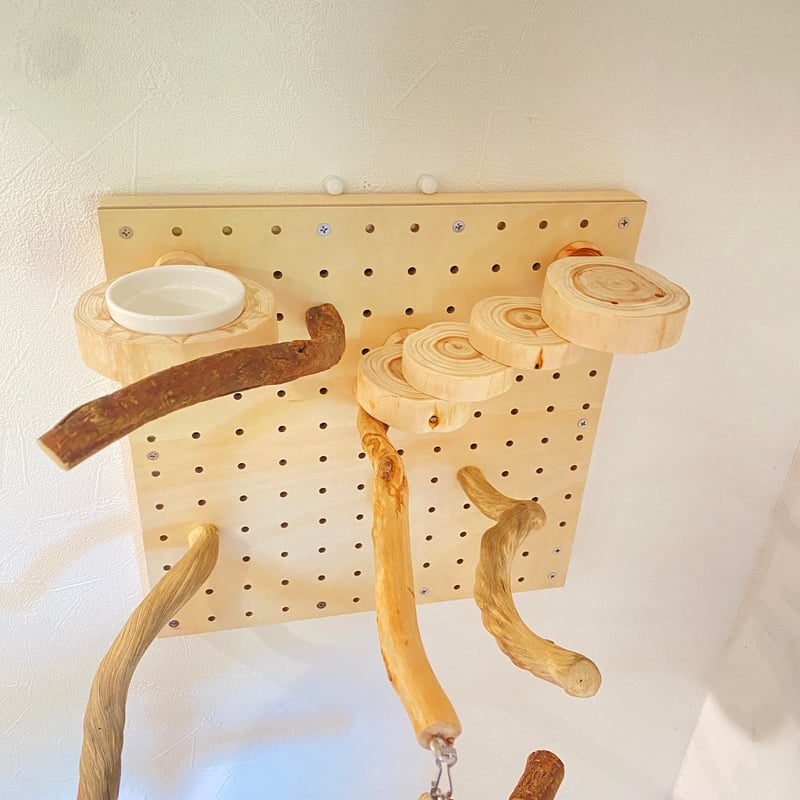 自由にカスタム 壁掛けバードアスレチック【A】【インコのおもちゃ