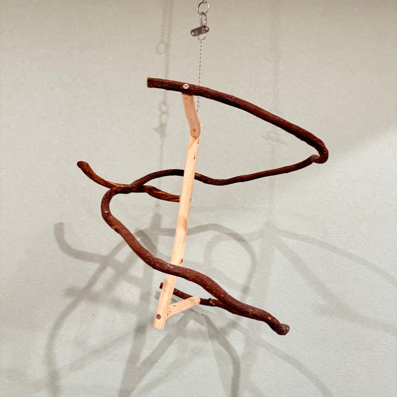 コトリのなる木ミニ② ツタのつり下げバードアスレチック【インコ