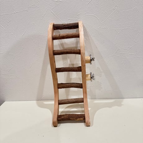 【M様専用】ウェーブラダー　ステンレスベル【自然木 天然木 止まり木 はしご インコのおもちゃ】