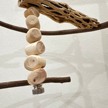 コトリのなる木ミニミニカスタム②　ツタのつり下げバードアスレチック【文鳥 インコ 自然木 止まり木】