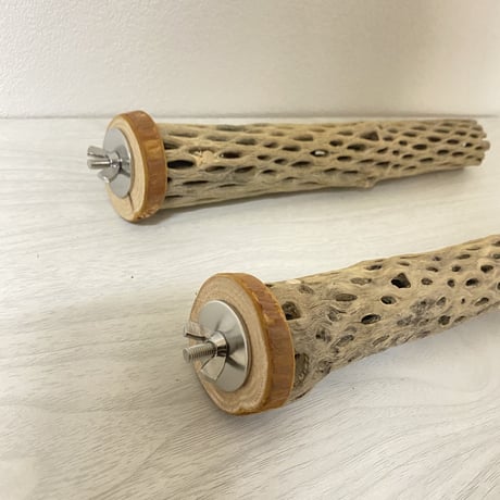 【かち様専用】自然木（ツタ）のケージサイズパーチ 直径3～4cm／長さ27cm