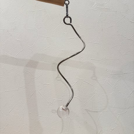 くねくねステンレスピック 直径4mm 長さ23cm【インコのおもちゃ ステンレスホルダー】