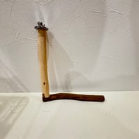 【受注製作】ルーミー用つり下げL字パーチ 幼鳥・老鳥・病鳥【SANKOルーミーベーシック用 インコ 天然木の止まり木】