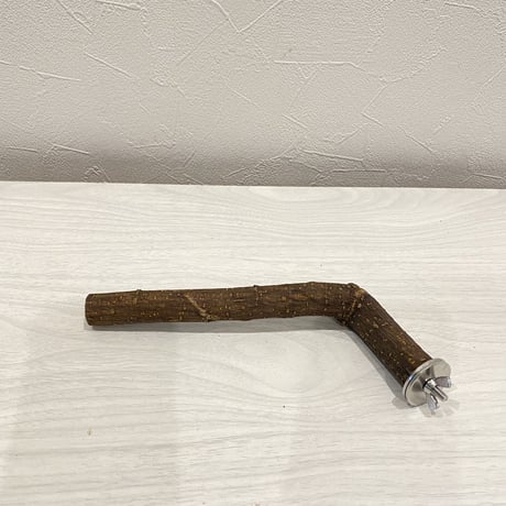自然木（ツタ）のL字パーチ① 直径2cm長さ8cm/16cm