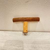 自然木（ツタ）のT字パーチ① HOEI465