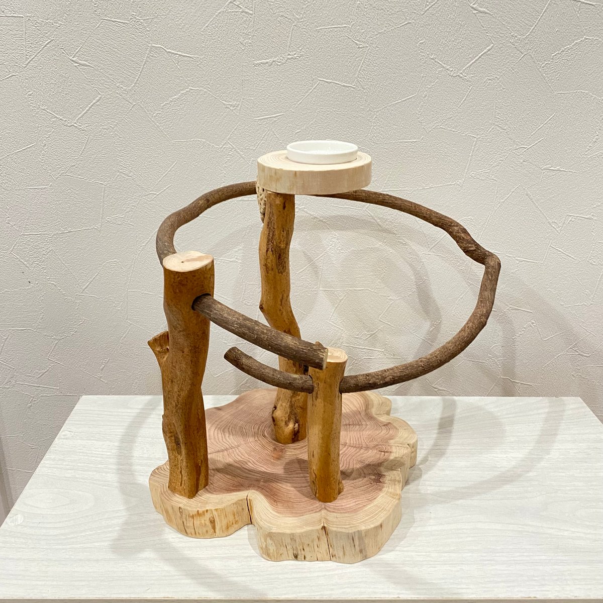 ツタのぐるぐるバードアスレチック②【インコのおもちゃ・自然木の