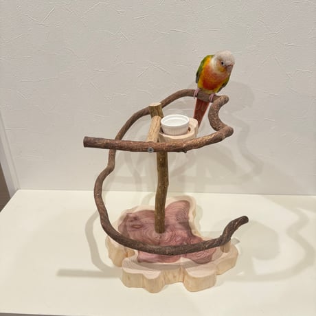 ツタのぐるりんアスレチック【インコのおもちゃ・ブランコ・自然木のとまり木】バードアスレチック