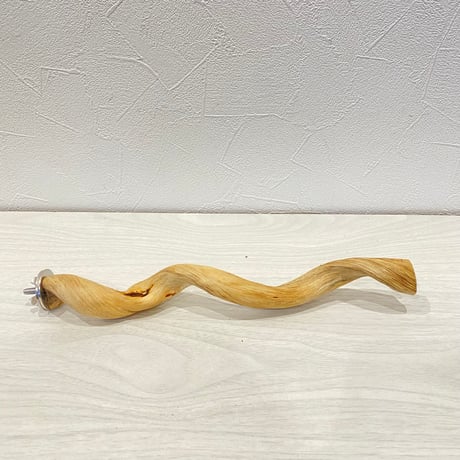 自然木（ツタ皮無し）パーチ 直径1.5~2cm/長さ26cm