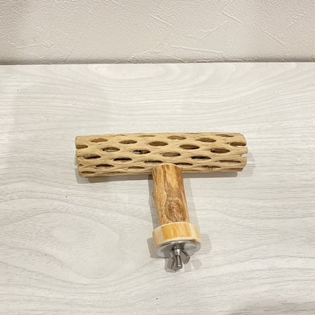 【emiminbird様専用】カクタスT字パーチ おやつ入れ付きテーブルパーチ
