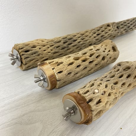 【ぽぽちゃんのママ様専用】ケージサイズカクタスパーチ 小サイズ直径4cm 長さ43cm 20cm 15cm
