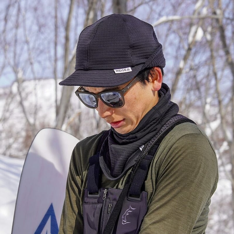 RIDGE MOUNTAIN GEAR】 Grid Merino Earmuff Cap |