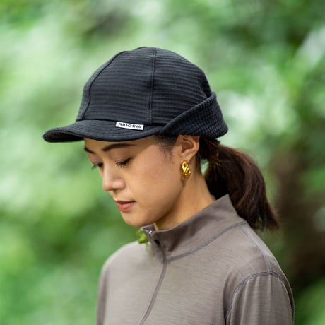 【RIDGE MOUNTAIN GEAR】 Grid Merino Earmuff Cap