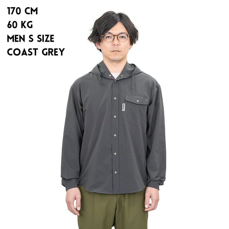 RIDGE MOUNTAIN GEAR】Hooded Long Sleeve Shirt |