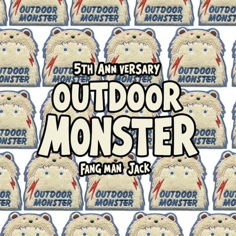 OUTDOOR MONSTER　モフモフワッペン　”FANG MAN” TYPE：JACK