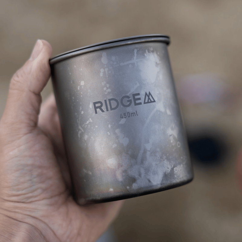 RIDGE MOUNTAIN GEAR】TITANIUM MUG 450ml | MOUNT