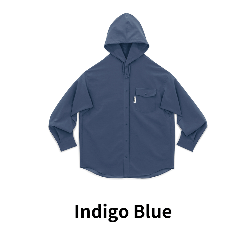 RIDGE MOUNTAIN GEAR】Hooded Long Sleeve Shirt |