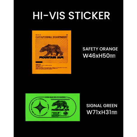 JAM HI-VIS STICKER｜ハイビジビリティ ステッカー