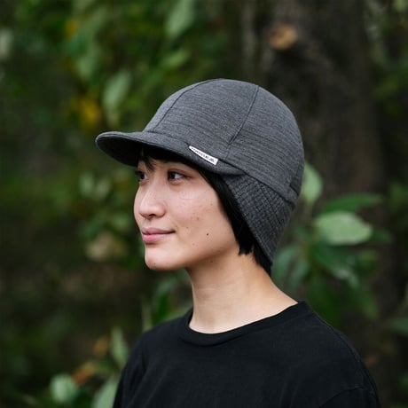 【RIDGE MOUNTAIN GEAR】 Grid Merino Earmuff Cap