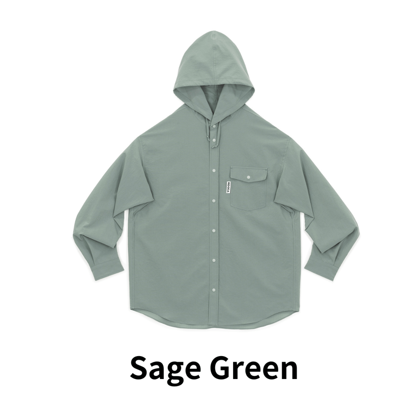 RIDGE MOUNTAIN GEAR】Hooded Long Sleeve Shirt |