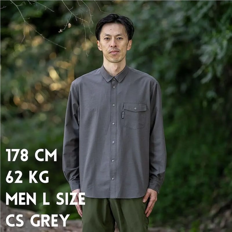 RIDGE MOUNTAIN GEAR】Poly Basic Long Sleeve Shi...