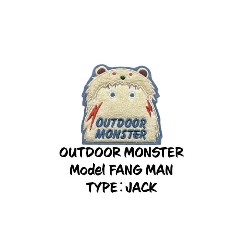Outdoor Monster アウトドアモンスター モフモフワッペン 3種 OUTDOOR