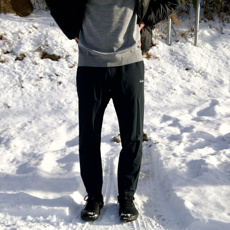 LastFrontierDesign　ファーストフロストイージーパンツ L 黒 Last Frontier Design】-First frost easy pant -