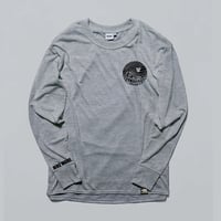 BRINGｘMOUNTAINJAM  DRYCOTTONY Long sleeve T-shirt “YAMArchist”  Heather Gray