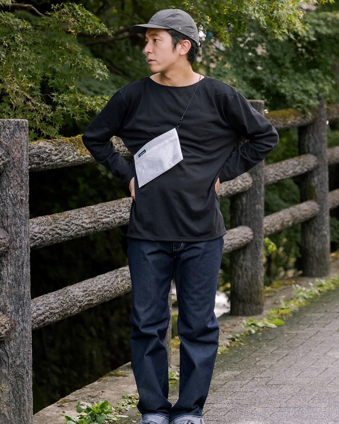 BRING DRYCOTTONY バスクシャツ M-L DRYCOTTONY BASQUE SHIRT （ドライコットニーバスクシャツ