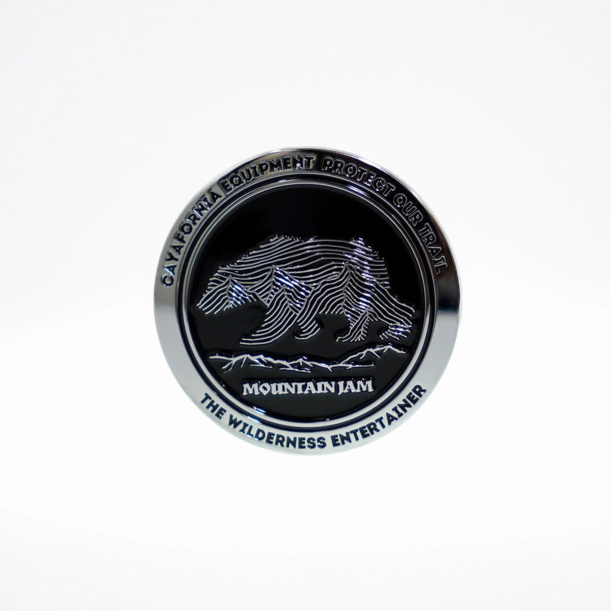 お宝品　HOPMAN CAMP”のロゴアイテム。マグネット MTNJAM-EMBLEM MODEL：HUNTER-JAM | MOUNTAIN JAM