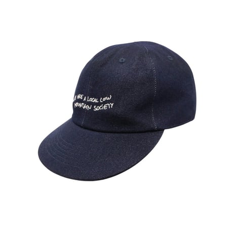 BRING DRYCOTTONY 6-Panel Denim Cap MODEL：WE ARE A LOCAL LOW MOUNTAIN SOCIETY