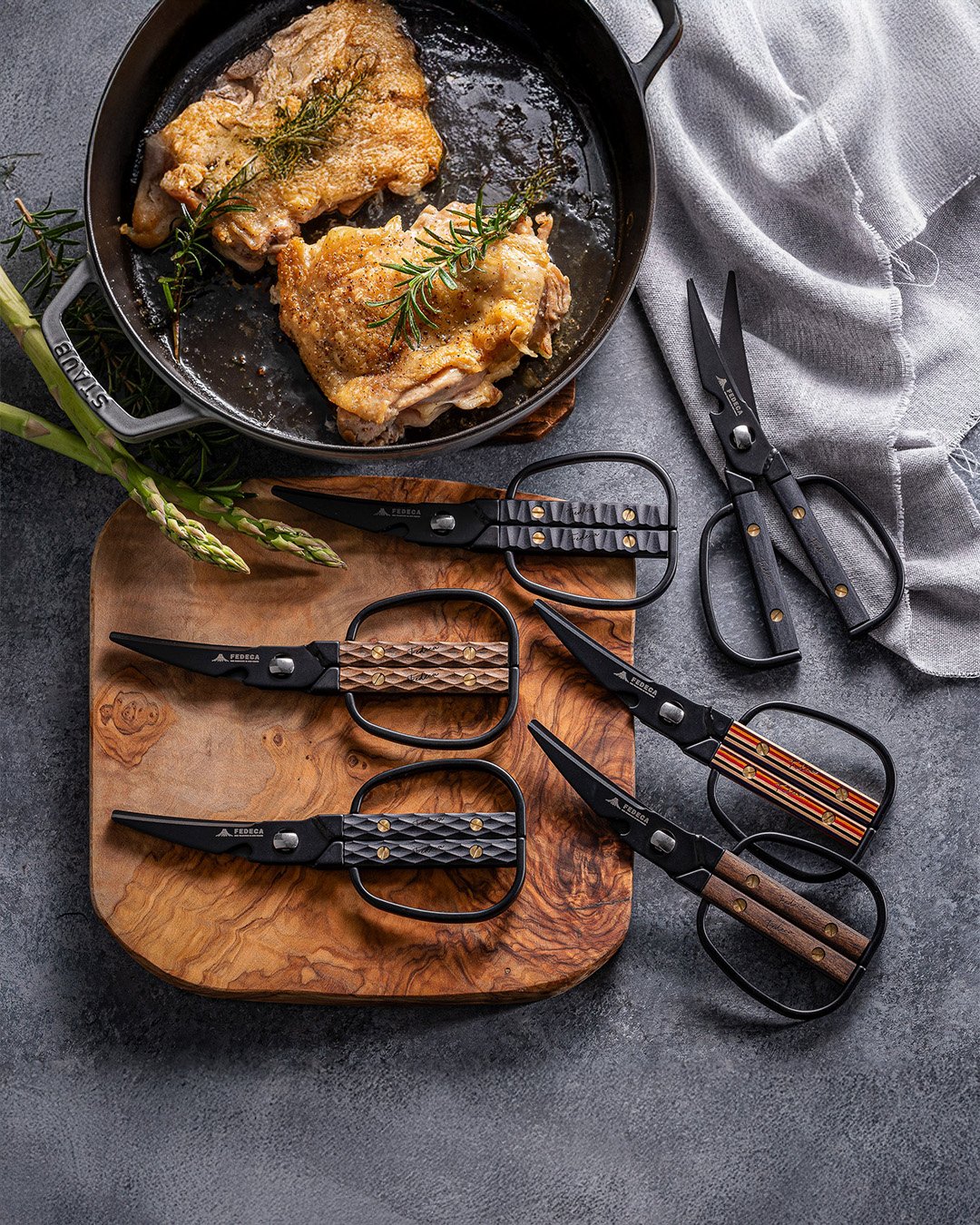 【新品未使用】FEDECA キッチンハサミ 2点セット FEDECA KITCHEN SHEARS