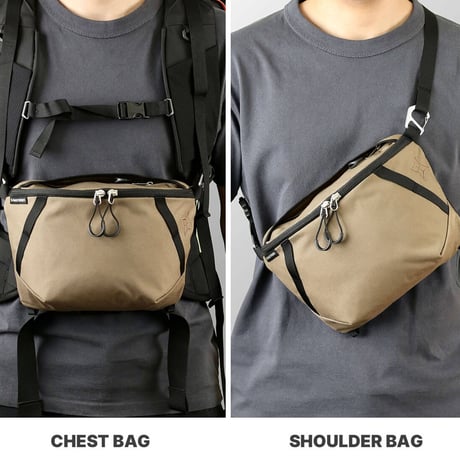 【PaaGo WORKS】パーゴワークス SWITCHシリーズ｜登山用チェストバッグ・ショルダーバッグ｜バックパック拡張ポーチ