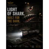 TAC☆FIGHTER Light of Shark LEDライト 900ルーメン USB Type-C充電式 超小型 防水 マグネット付き