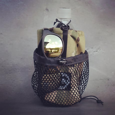 【aruku trail runner】Bottle holder PT Mesh SLIM TYPE:CORDURA500-MultiCam JAM Edition