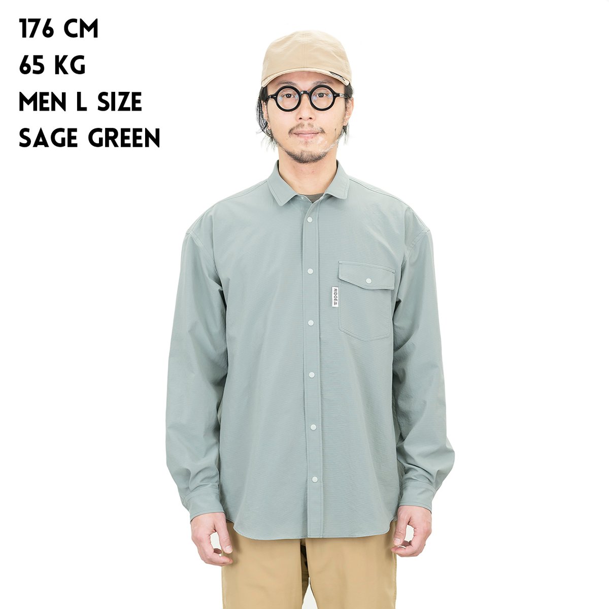 RIDGE MOUNTAIN GEAR】 Basic Long Sleeve Shirt |