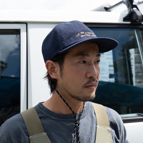 BRING DRYCOTTONY 6-Panel Denim Cap MODEL：WE ARE A LOCAL LOW MOUNTAIN SOCIETY