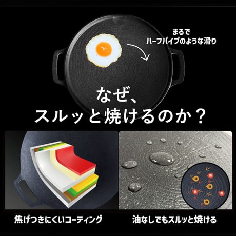 JHQマルチグリドル23cm エッジスタイル（縁型）