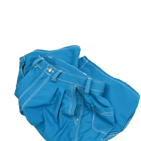 Irregular Stitch Jorts / Blue