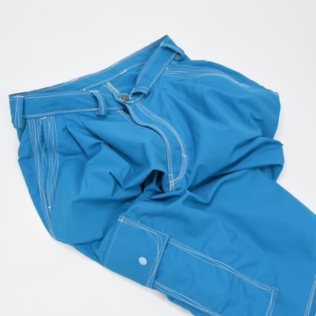 Irregular Stitch Jorts / Blue