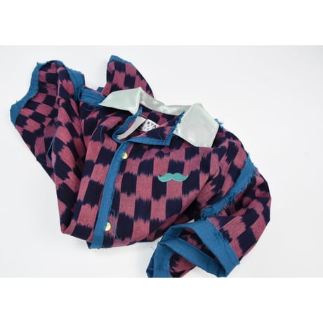 Black & Pink Plaid S/S Shirt