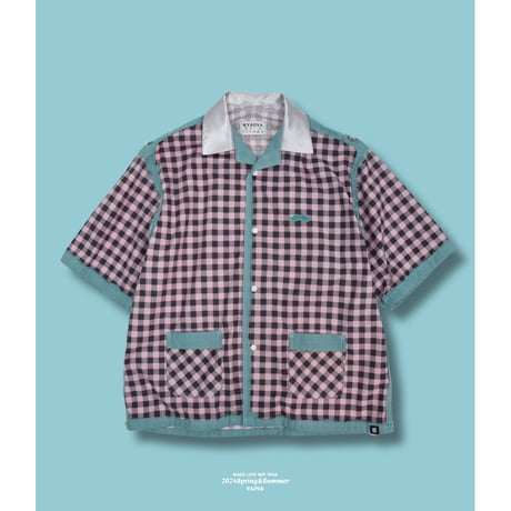 Pink Plaid S/S Shirt
