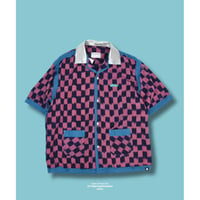 Black & Pink Plaid S/S Shirt