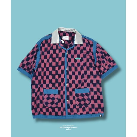 Black & Pink Plaid S/S Shirt