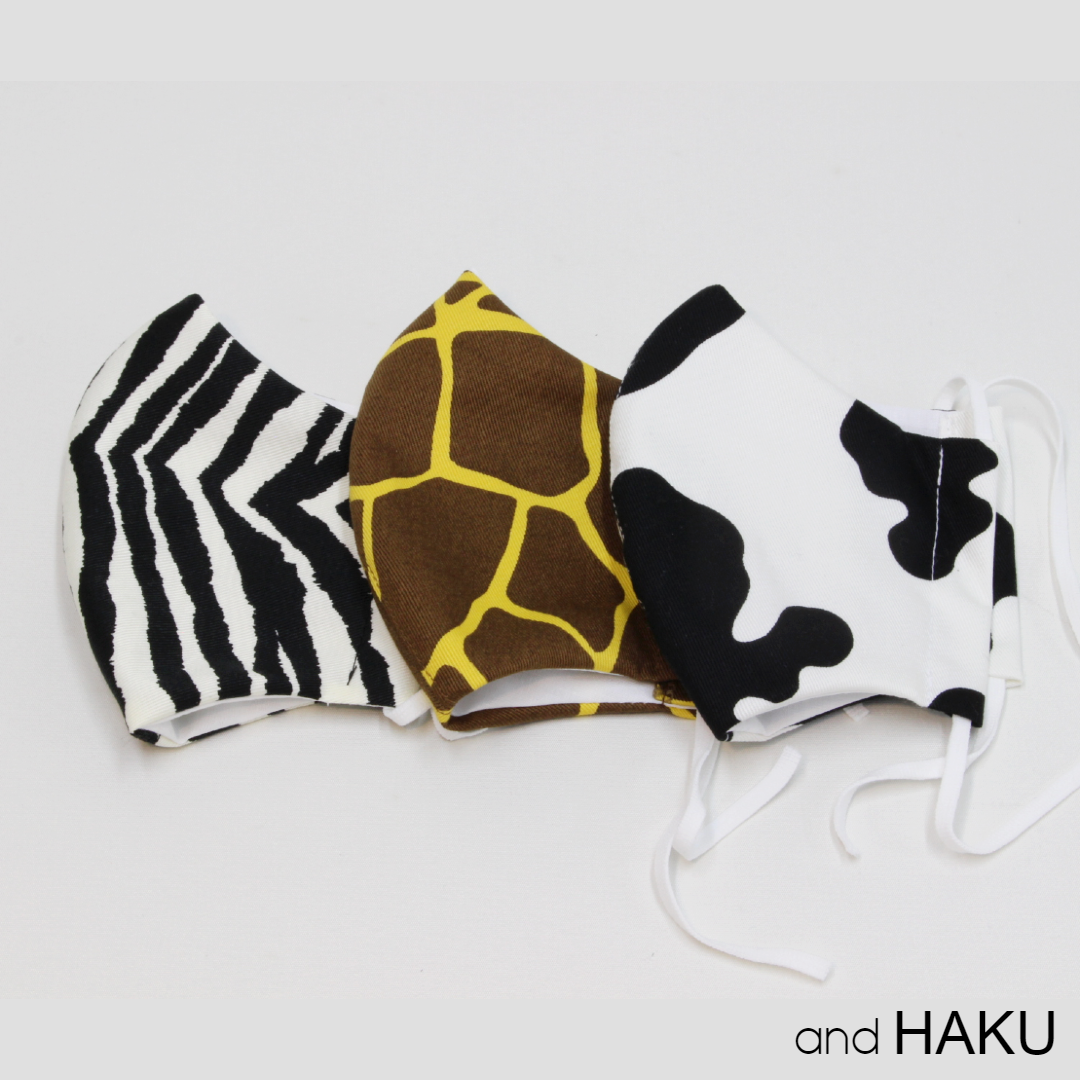 No.377 オーダーマスク　ハンドメイド　マスク　アニマル　動物柄　派手 大人用アニマル柄マスク | andHAKU